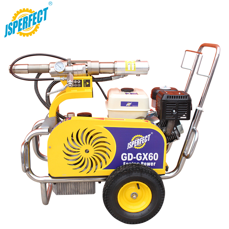 JSPERFECT Heavy Duty 6000W Gas Hydraulic Putty Airless Paint Sprayer with Large Flow