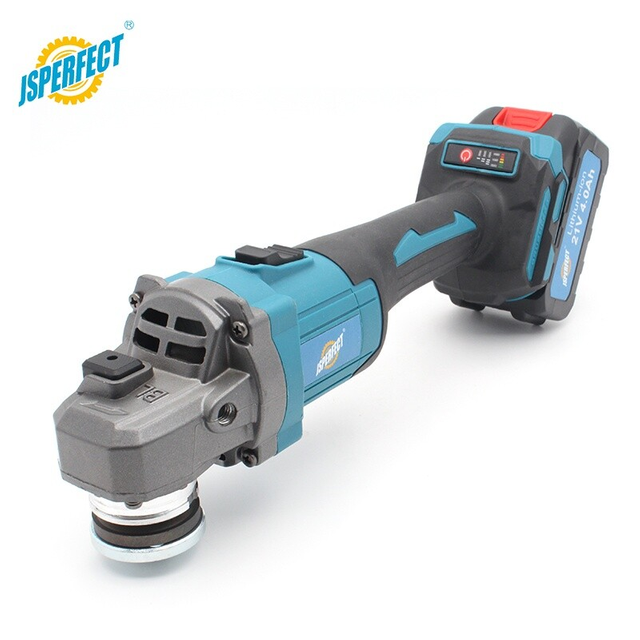 JSPERFECT Lithium Brushless 115mm Cordless Angle Grinder Pro with Case