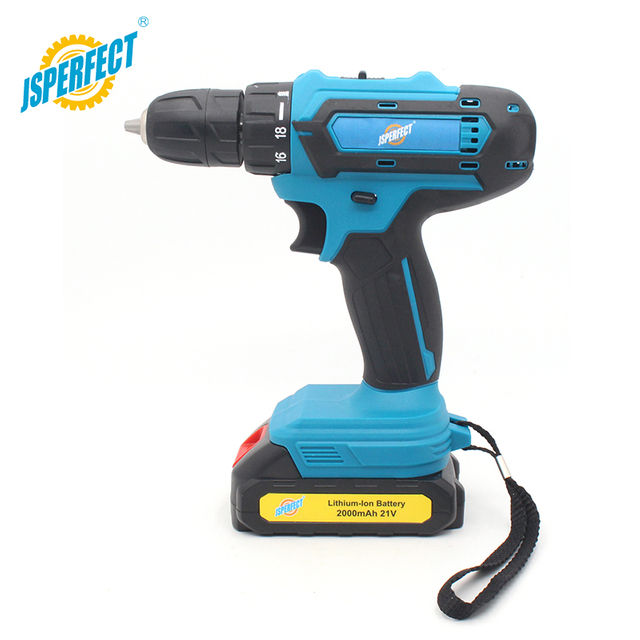 21V lithium and rechargeable portable cordless drill