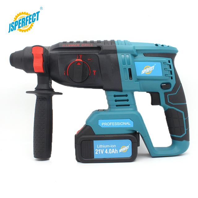 21V Cordless Drill Combo Kit and Angle Grinder and Rotary Hammer and Fast Charger 3 in 1 Power Tool Set