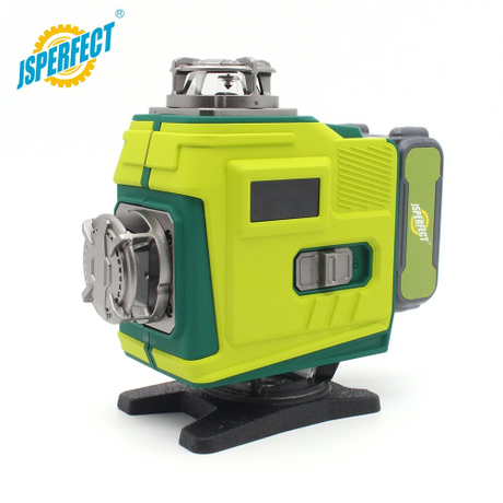 JSPERFECT High Accuracy Asram Green 16 Lines 4D Laser Level with Touching Screen