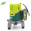 JSPERFECT 5 Lines Electronic Self-leveling Green Beam Handy Laser Level with 2 Battery