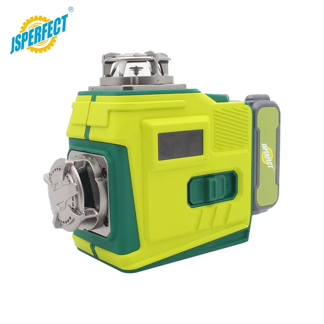 JSPERFECT Display Touch Screen 12 Lines 3D Green Laser Level for Construction