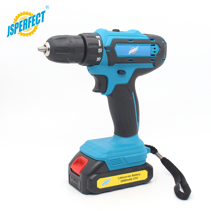 21V lithium and rechargeable portable cordless drill