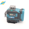 Factory Wholesale 4D 16 Line Green Laser Level 360&deg; Rotary Construction Laser Measuring Tool &plusmn;1mm/7m Accuracy With Large Capacity Batteries & Digital Screen
