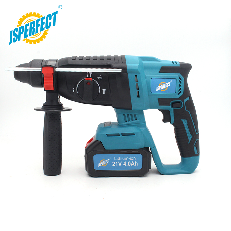 Factory Wholesale Multifunctional Cordless Rotary Hammer Brushless Motor Rechargeable Impact Hammer For Concrete Wall Drilling