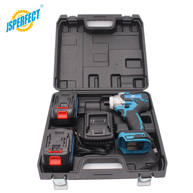 Factory Wholesale 21V Brushless Cordless Impact Wrench 330N.m Torque Battery Powered Electric Screw Driver Compatible With Makita Battery For Automotive & Construction