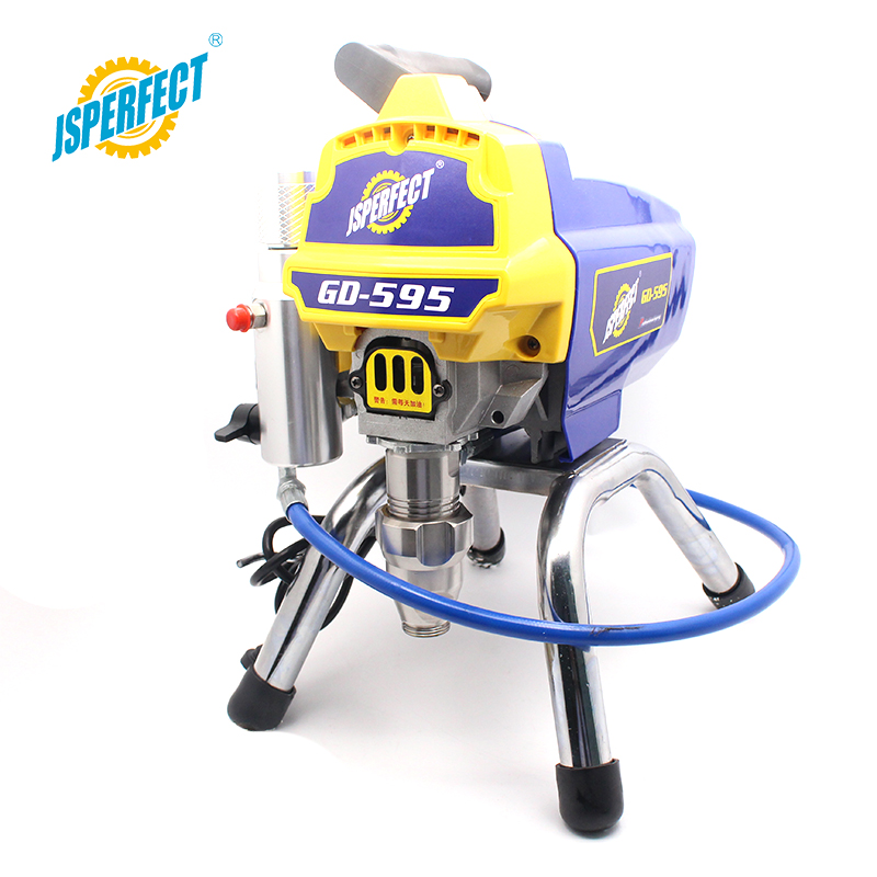 Airless Paint Sprayer in use on an exterior wall