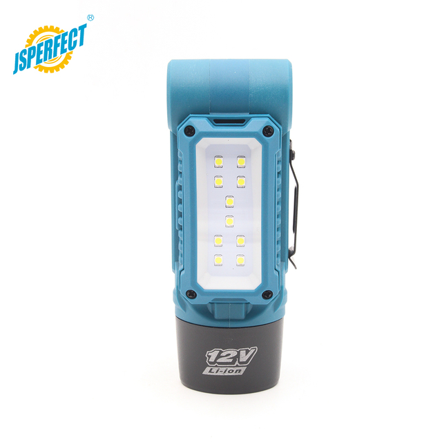 Factory Supply Cordless LED Flashlight 12V Battery Powered Rotatable Work Inspection Light For Auto Maintenance Outdoor Emergency Use