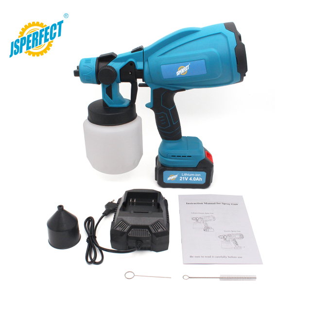 21V Rechargeable Cordless Paint Sprayer GD-8018B Handheld Electric Spray Gun For Home DIY Painting & Coating