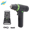 12V Battery Powered Cordless Drill Driver 35N.m Torque Brush Motor Portable Electric Drill Kit For Household Wood Metal Drilling
