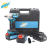 Brushless Motor Electric Cordless Impact Wrench With Two Strong Battery Impact Wrench