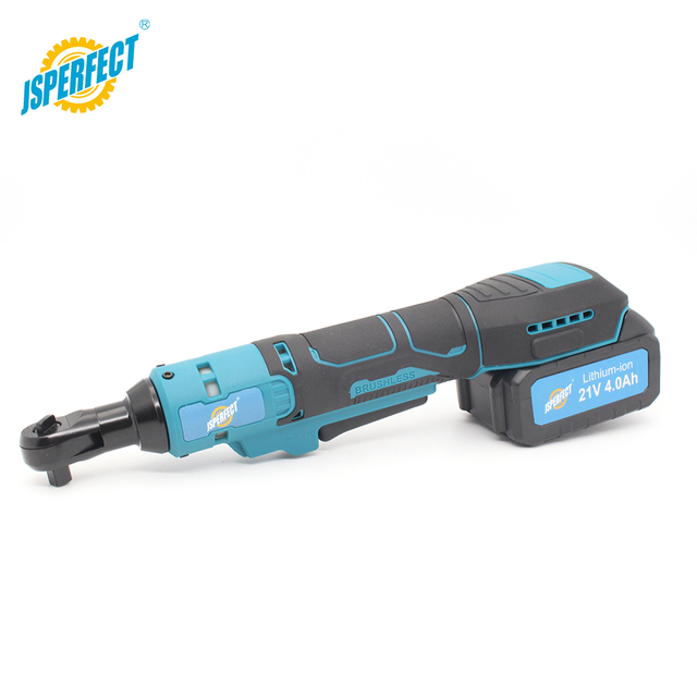 CRW21A 21V Brushless Cordless Ratchet Wrench 3/8 Inch 80Nm Max Torque 4000mAh Makita Type Battery Electric Ratchet Wrench Kit With BMC Box