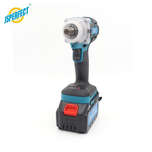 Brushless Motor Electric Cordless Impact Wrench With Two Strong Battery Impact Wrench