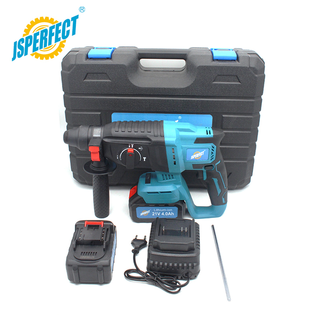 Factory Wholesale Multifunctional Cordless Rotary Hammer Brushless Motor Rechargeable Impact Hammer For Concrete Wall Drilling