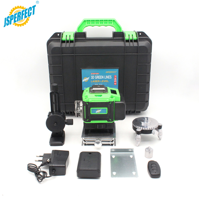 3D 12 Lines Green Laser Level Self Leveling With Tripod