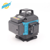 16 Line 4D Green Laser Level Self-leveling Horizontal Vertical Cross Line Laser Level With Dual Batteries & Remote Control