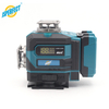 Factory Wholesale 4D 16 Line Green Laser Level 360&deg; Rotary Construction Laser Measuring Tool &plusmn;1mm/7m Accuracy With Large Capacity Batteries & Digital Screen