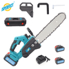 OEM Acceptable Brushless Cordless Mini Chainsaw 10/12 Inch Portable Rechargeable Chain Saw With Two Lithium Batteries